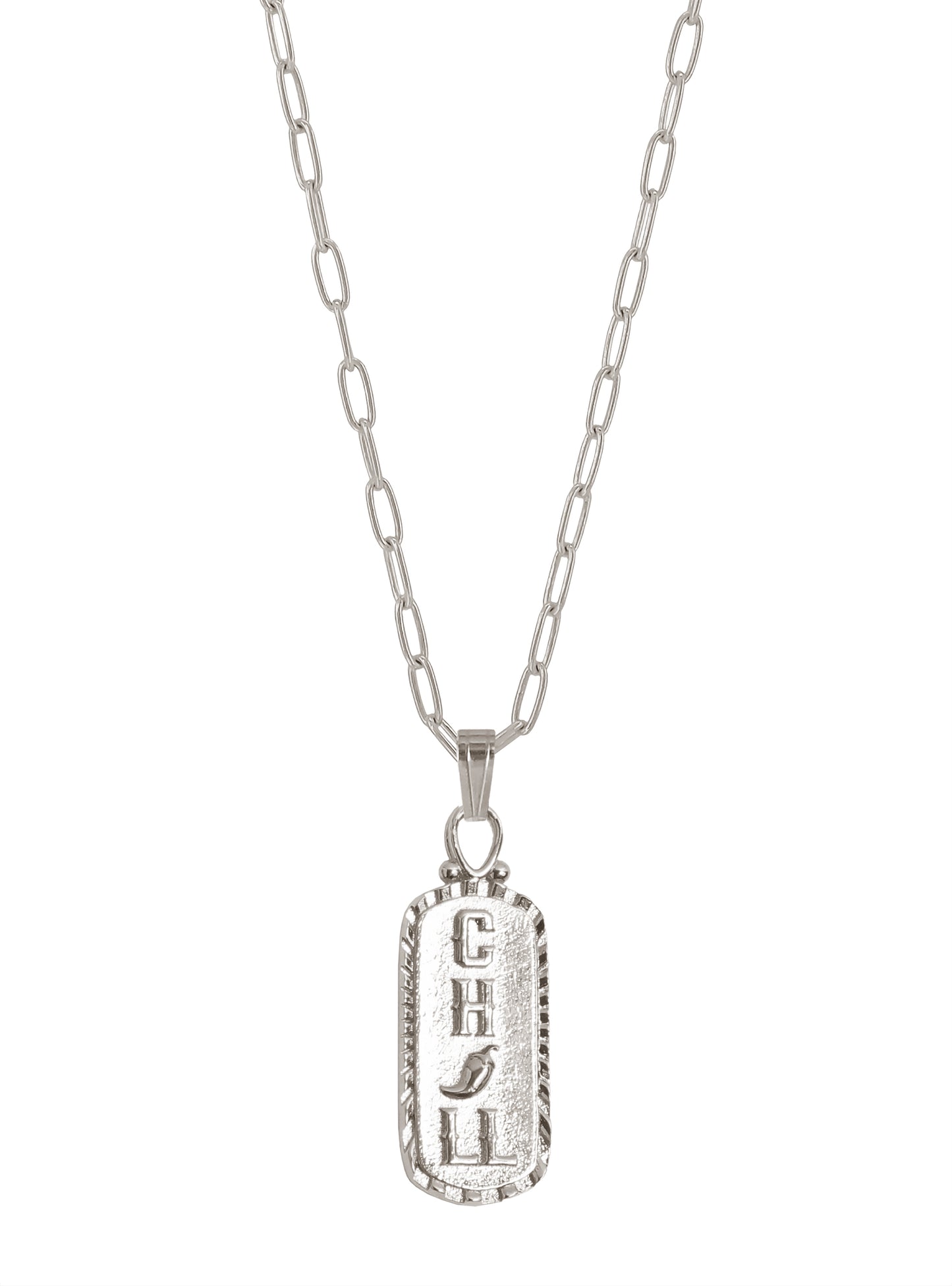 Chill Talisman Necklace, 925 Sterling Silver, Gender Neutral