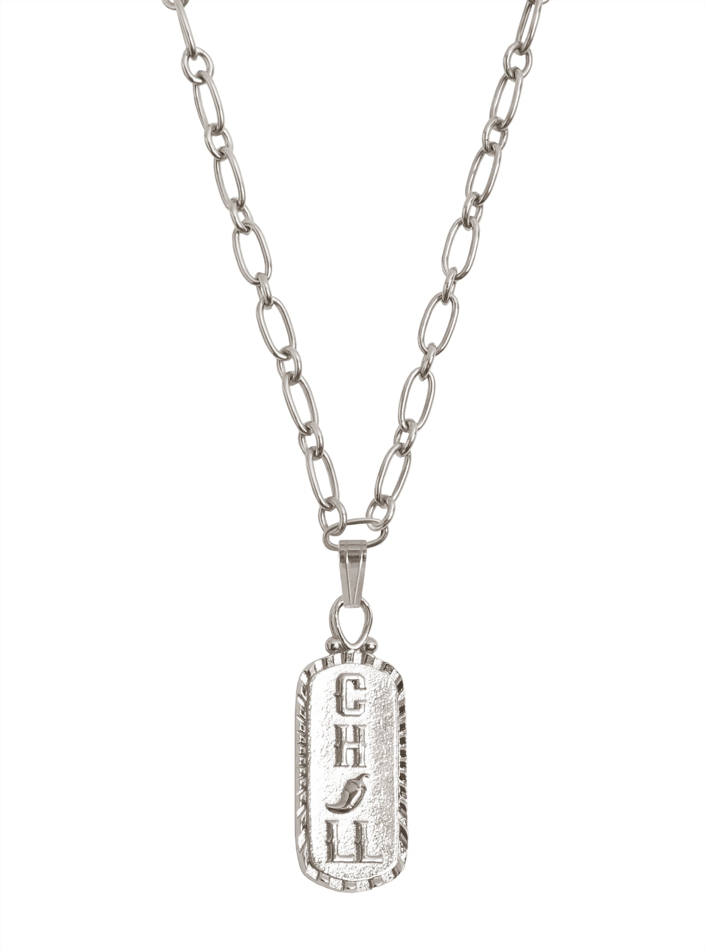 Chill Talisman Necklace, 925 Sterling Silver, Gender Neutral