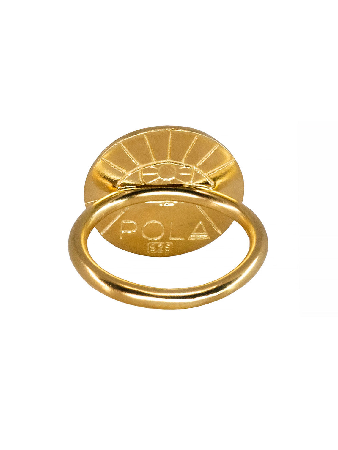 Blood type A Positive Ring. Gold plated Sterling Silver