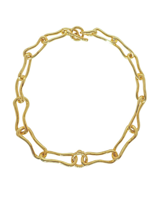 Ouroboros Chunky Choker, Gold plated. Gender Neutral
