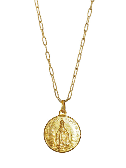 Our Lady of Mercy, Gold plated Sterling Silver, Gender Neutral