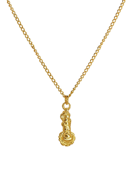 Immaculate Conception Necklace. Gold plated Sterling Silver. Gender Neutral. One of a Kind.