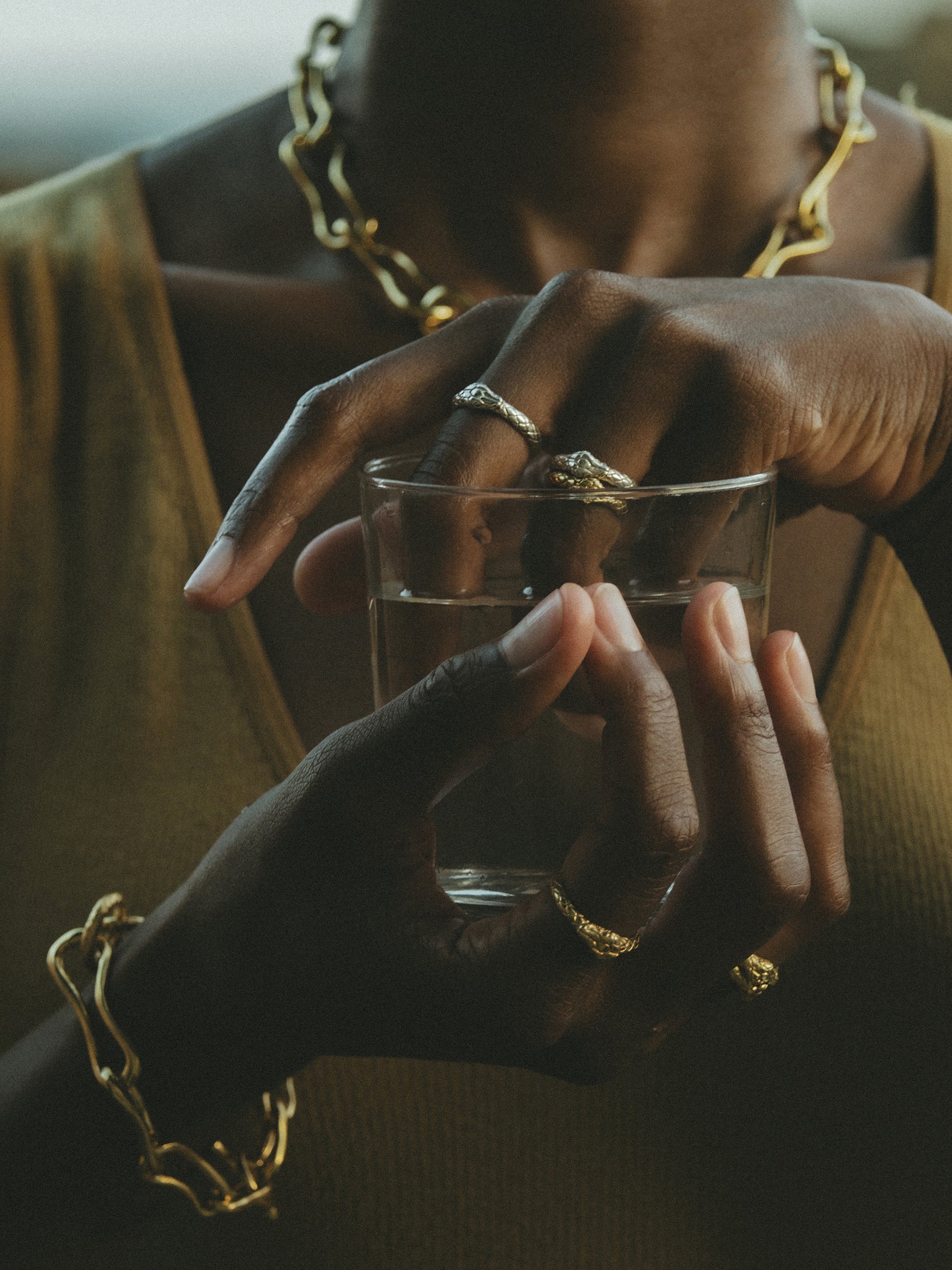 Ouroboros Ring. Gold Plated. gender neutral