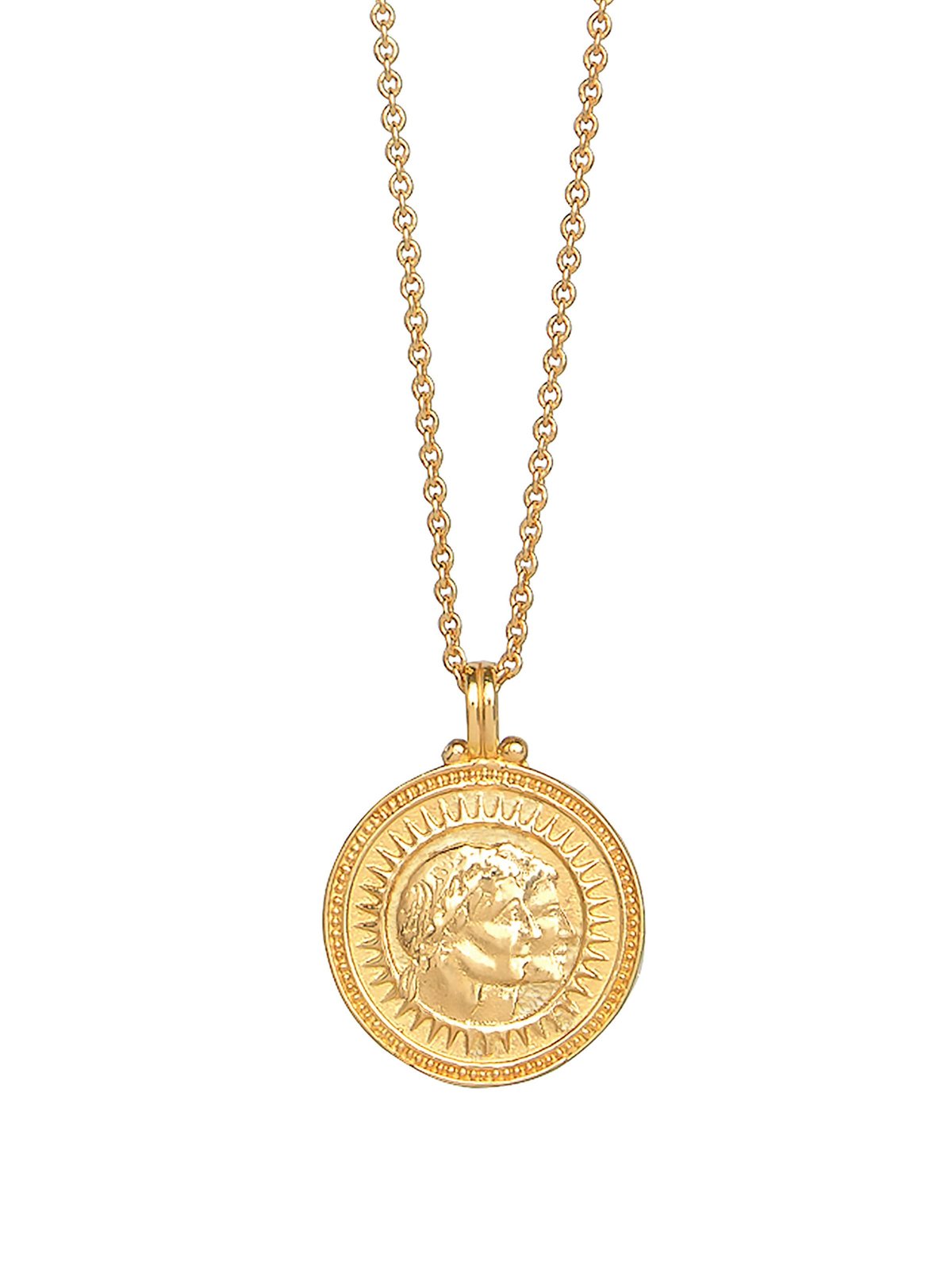 Gemini Zodiac Horoscope Necklace. Gender Neutral. Gold Vermeil