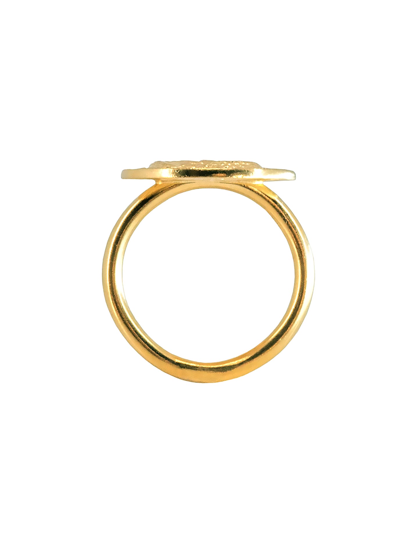 Blood type Ring. Gold plated Sterling Silver