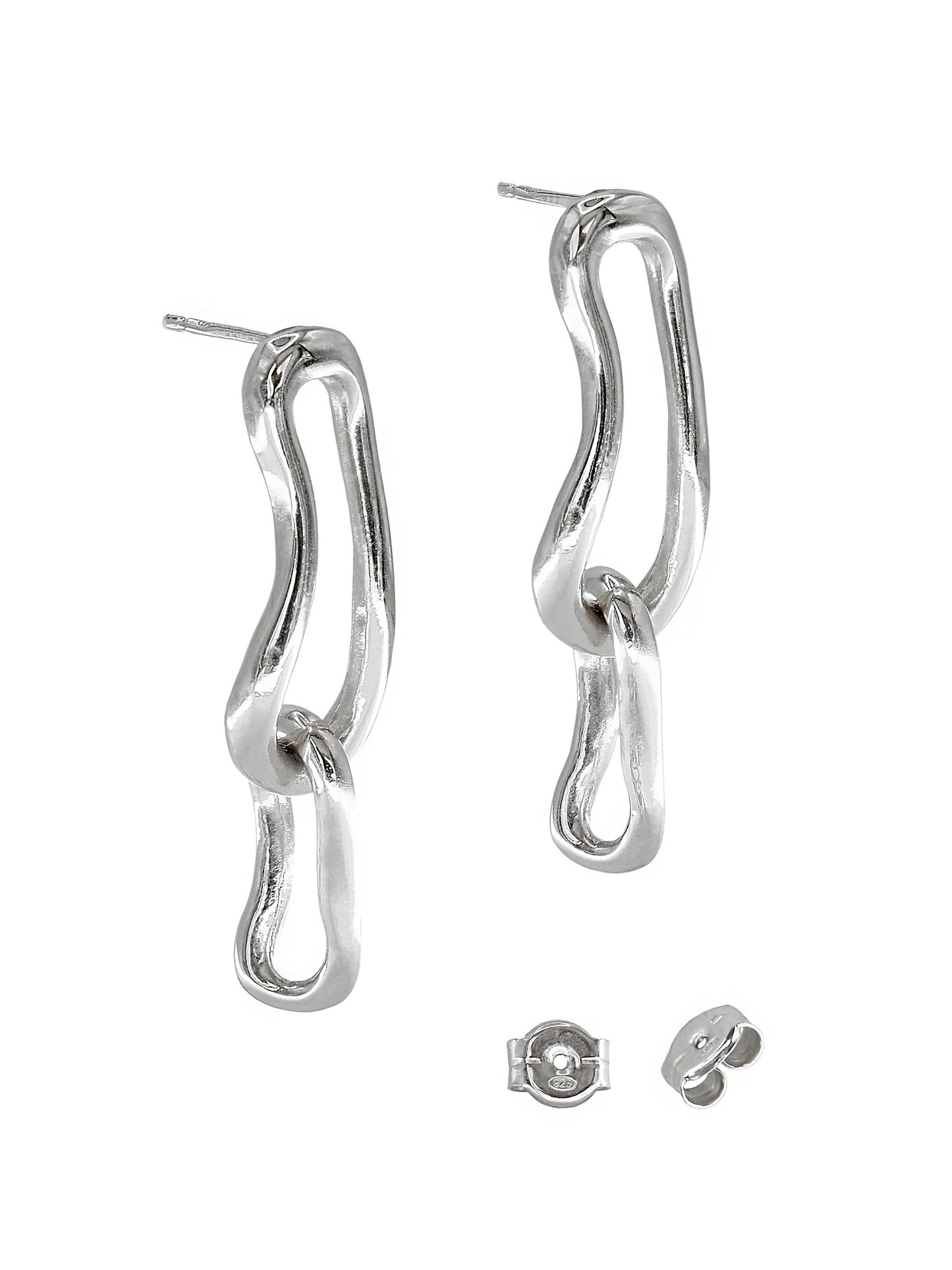 Eternity Drop Hoop Earrings