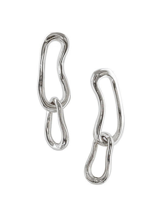 Eternity Drop Hoop Earrings