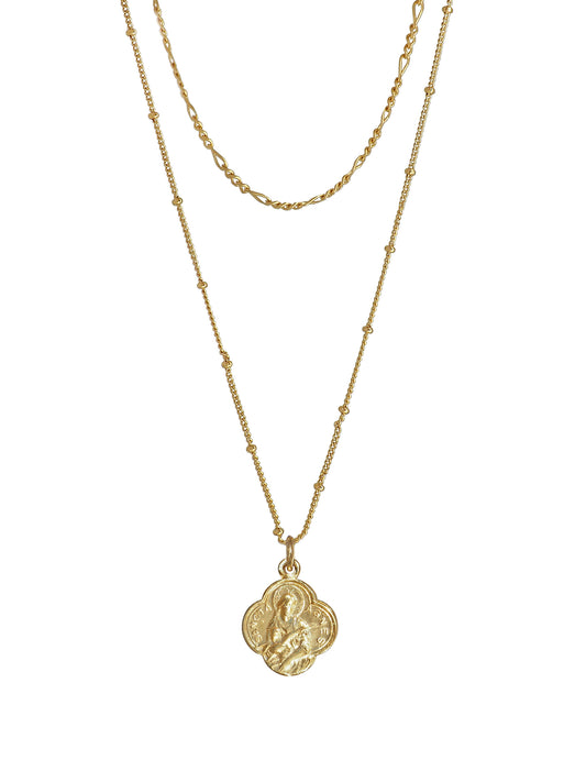 st Agnes Necklace, gold plated
