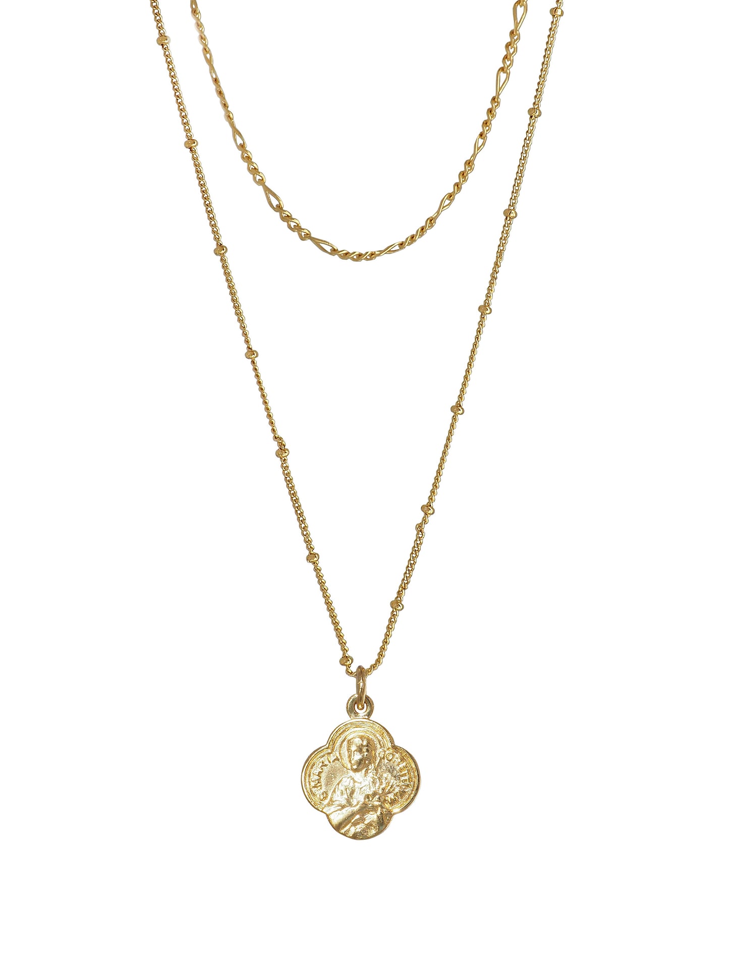 st Agnes Necklace, gold plated