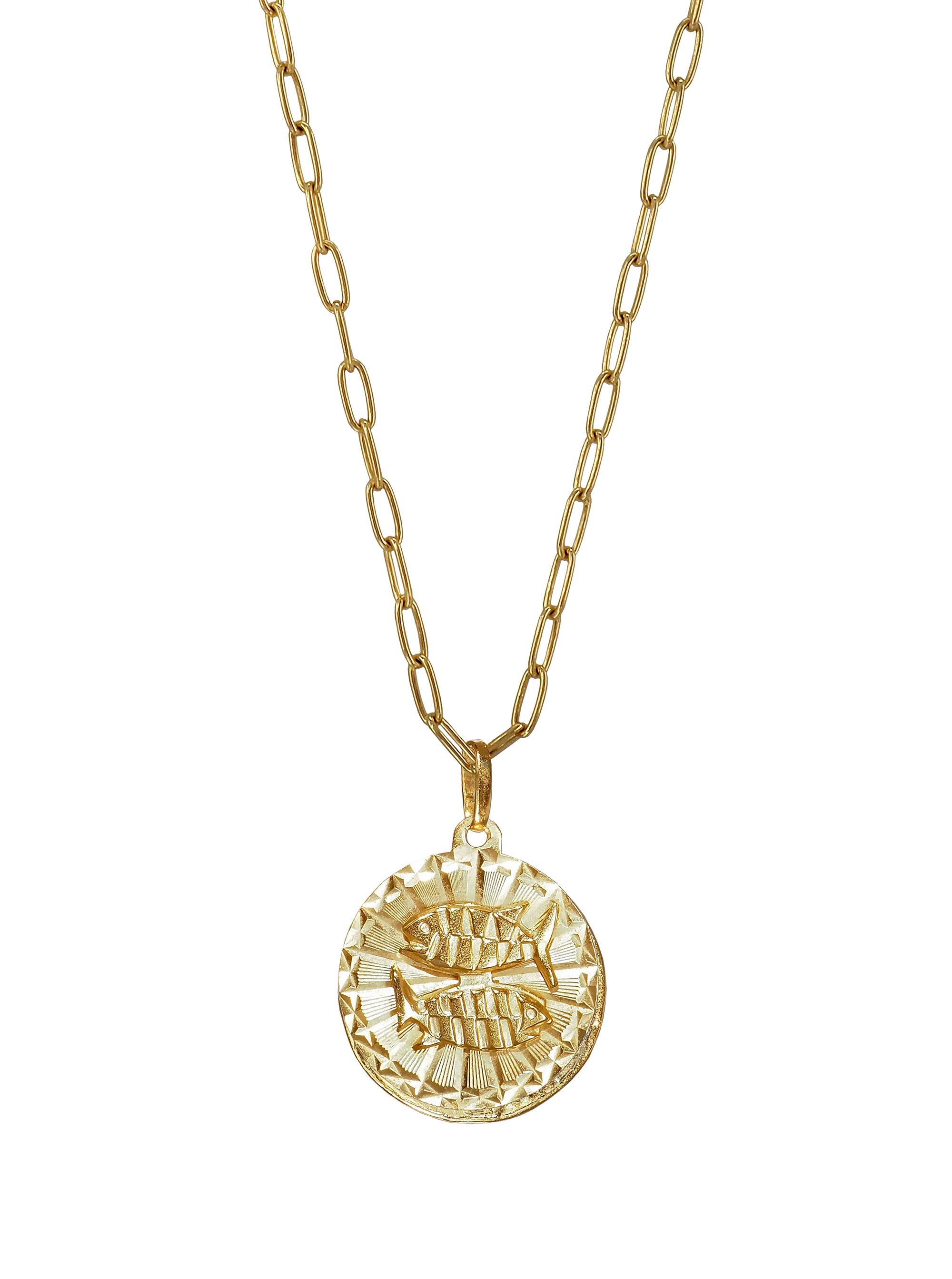 14K Gold Pisces Diamond Necklace 66715: buy online in NYC. Best price at  TRAXNYC.