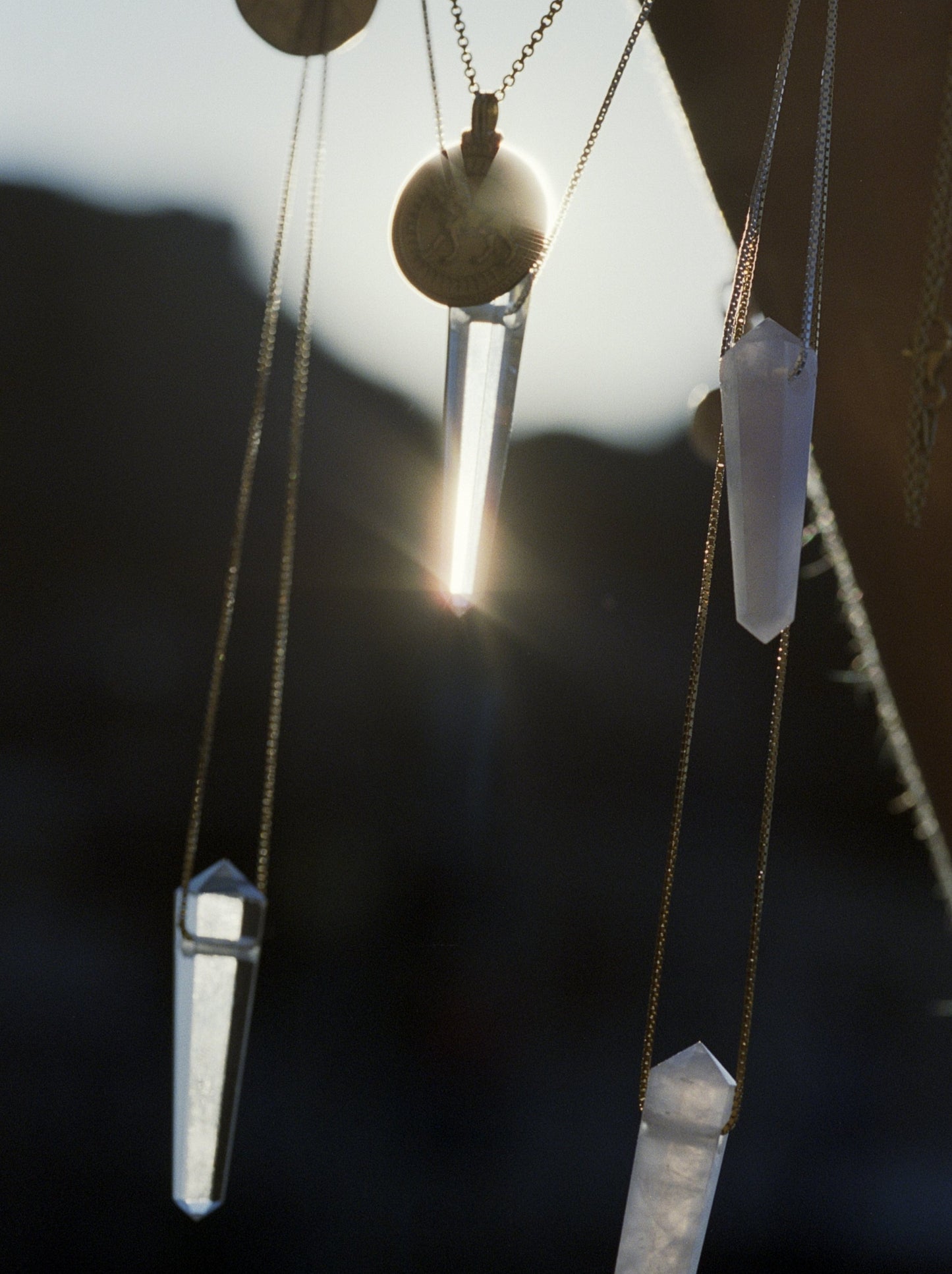 Rose Quartz Necklace Gender Neutral. Men´s Jewelry