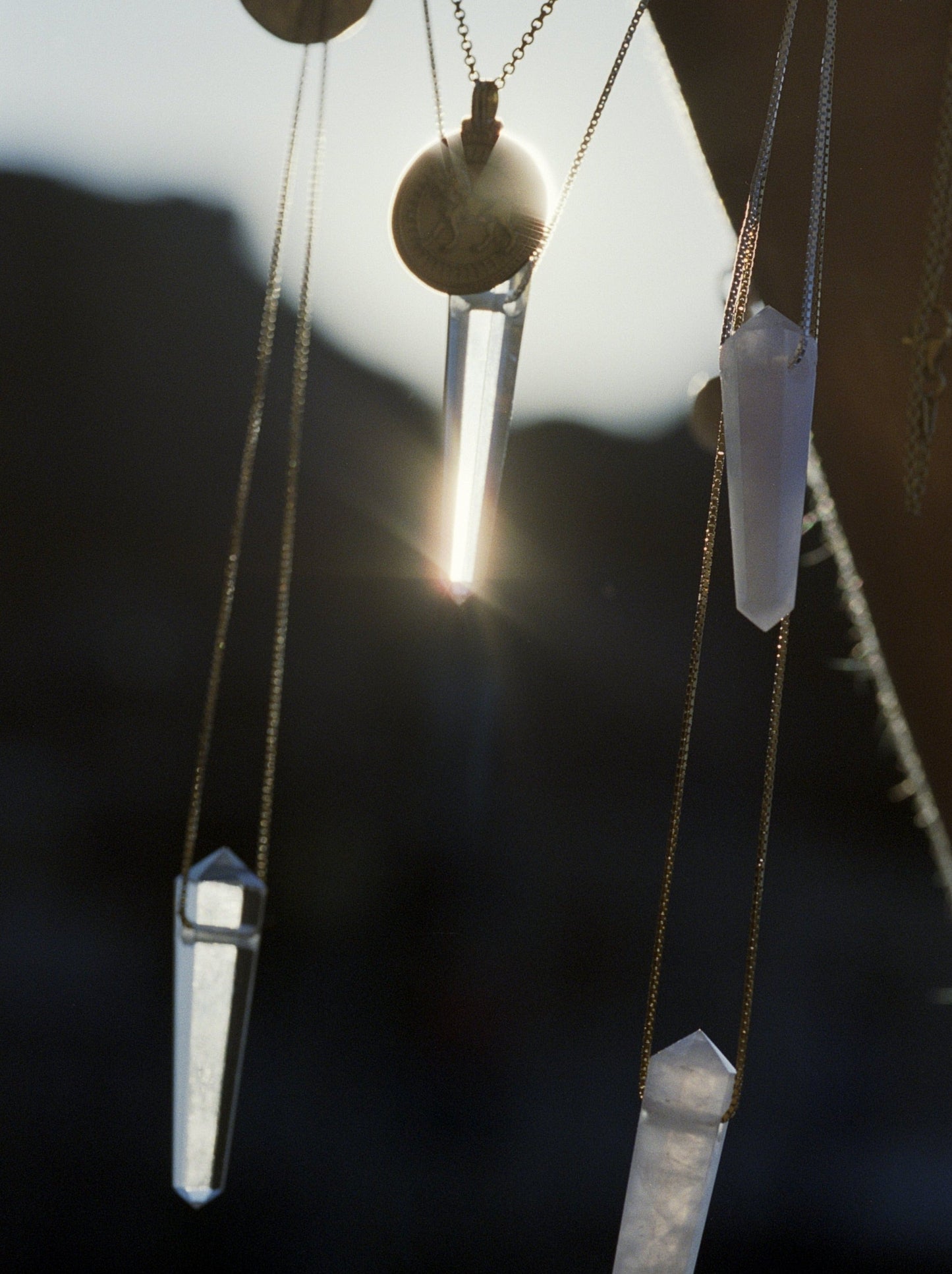 Clear Quartz Necklace Gender Neutral