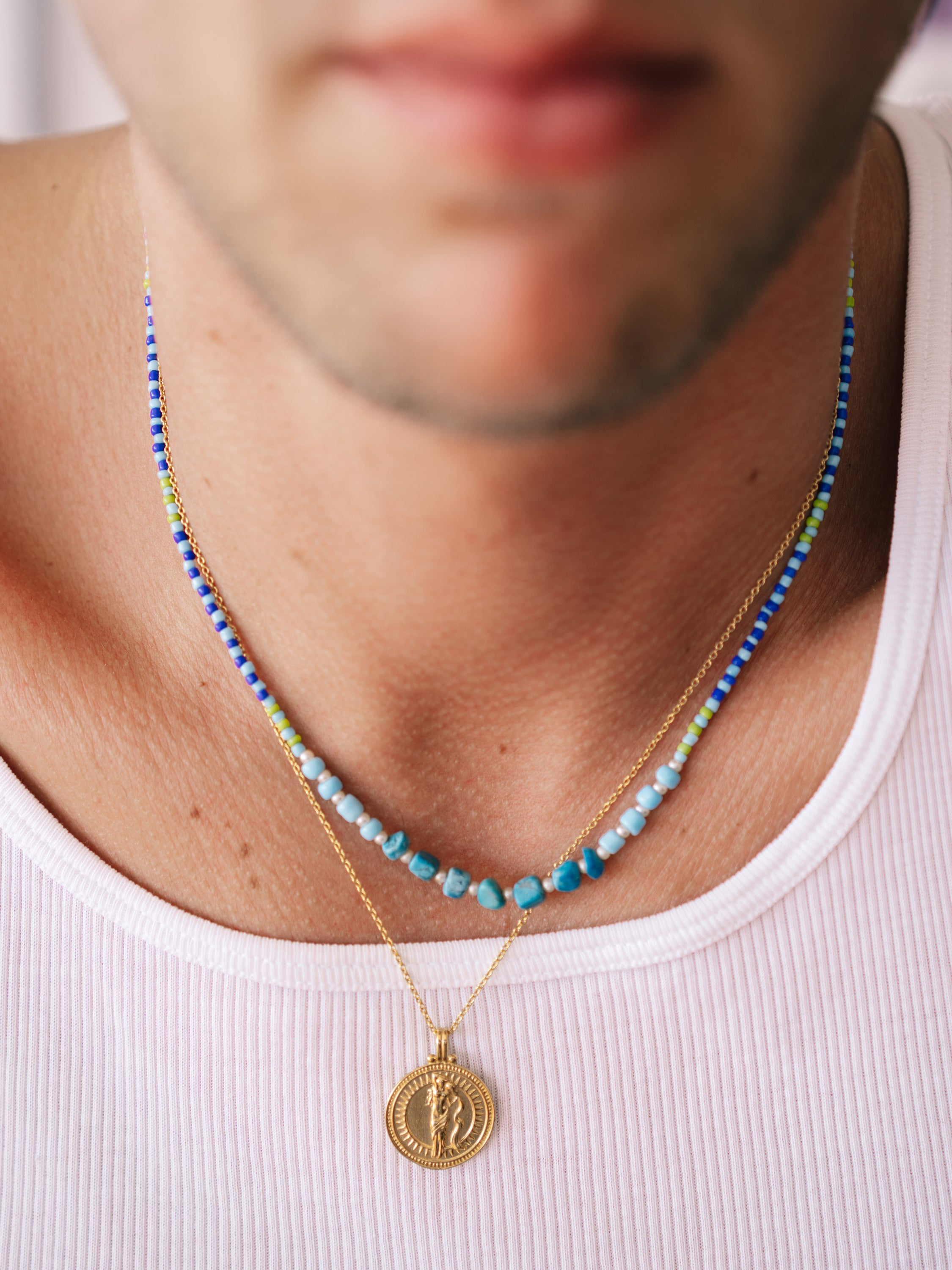 Buy Gold Aquarius Necklace for Men Online In India - Etsy India