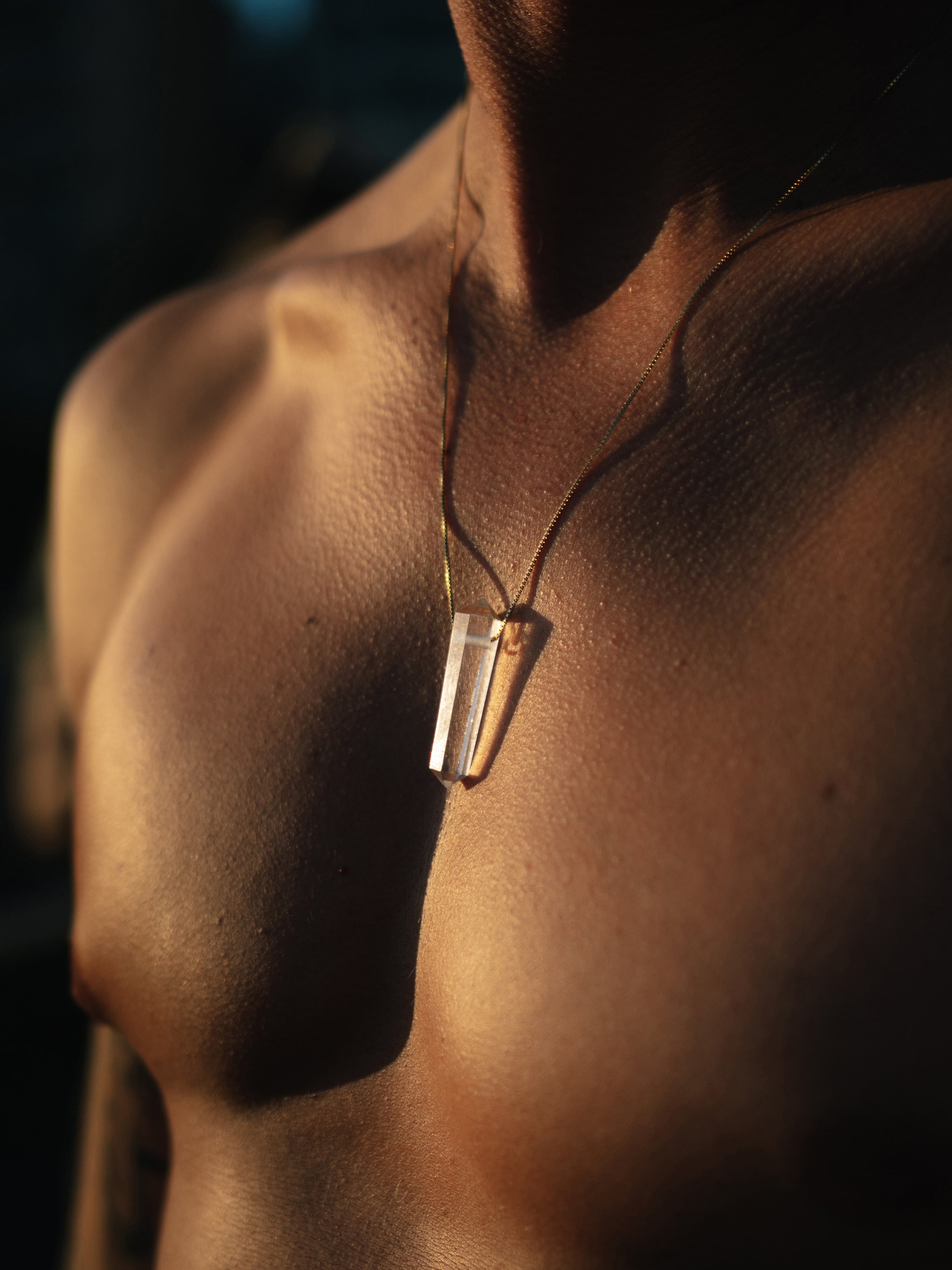 Crystal necklace for men - Smoky quartz – Trimakasi | EN