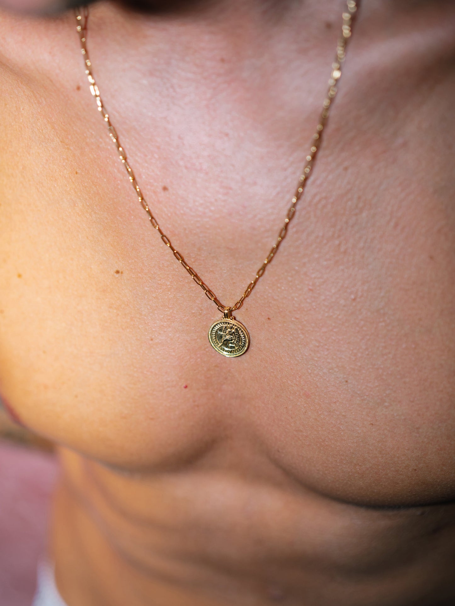 Virgo Zodiac Horoscope Necklace. Gender Neutral. Gold Vermeil