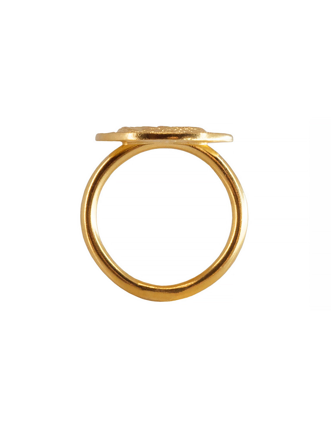 Blood type A Positive Ring. 23ct Gold plated Sterling Silver.Grupo sanguineo Anillo, Dorado