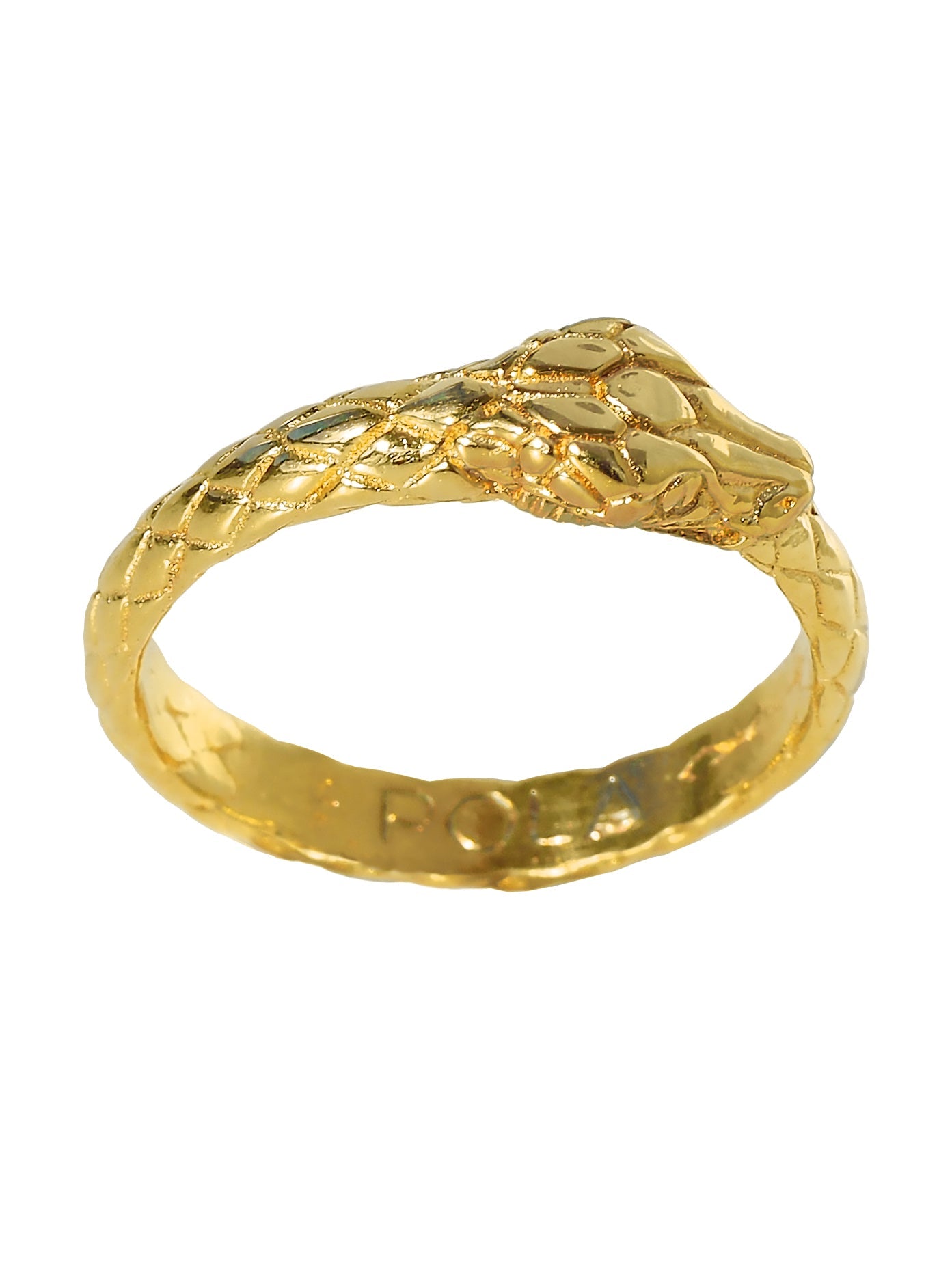 Ouroboros Ring. Gold Plated. Gender Neutral