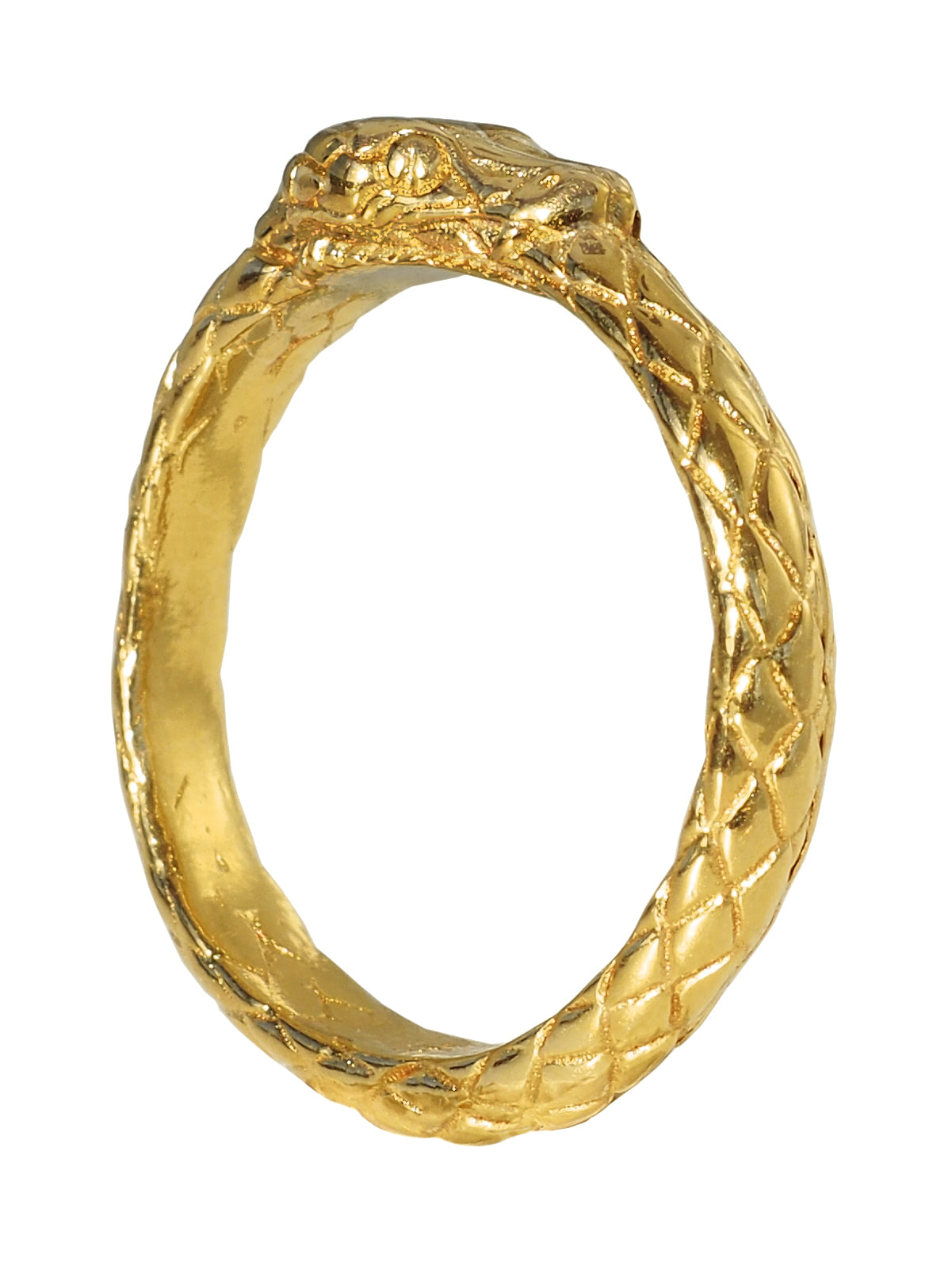 Ouroboros Ring. Gold Plated
