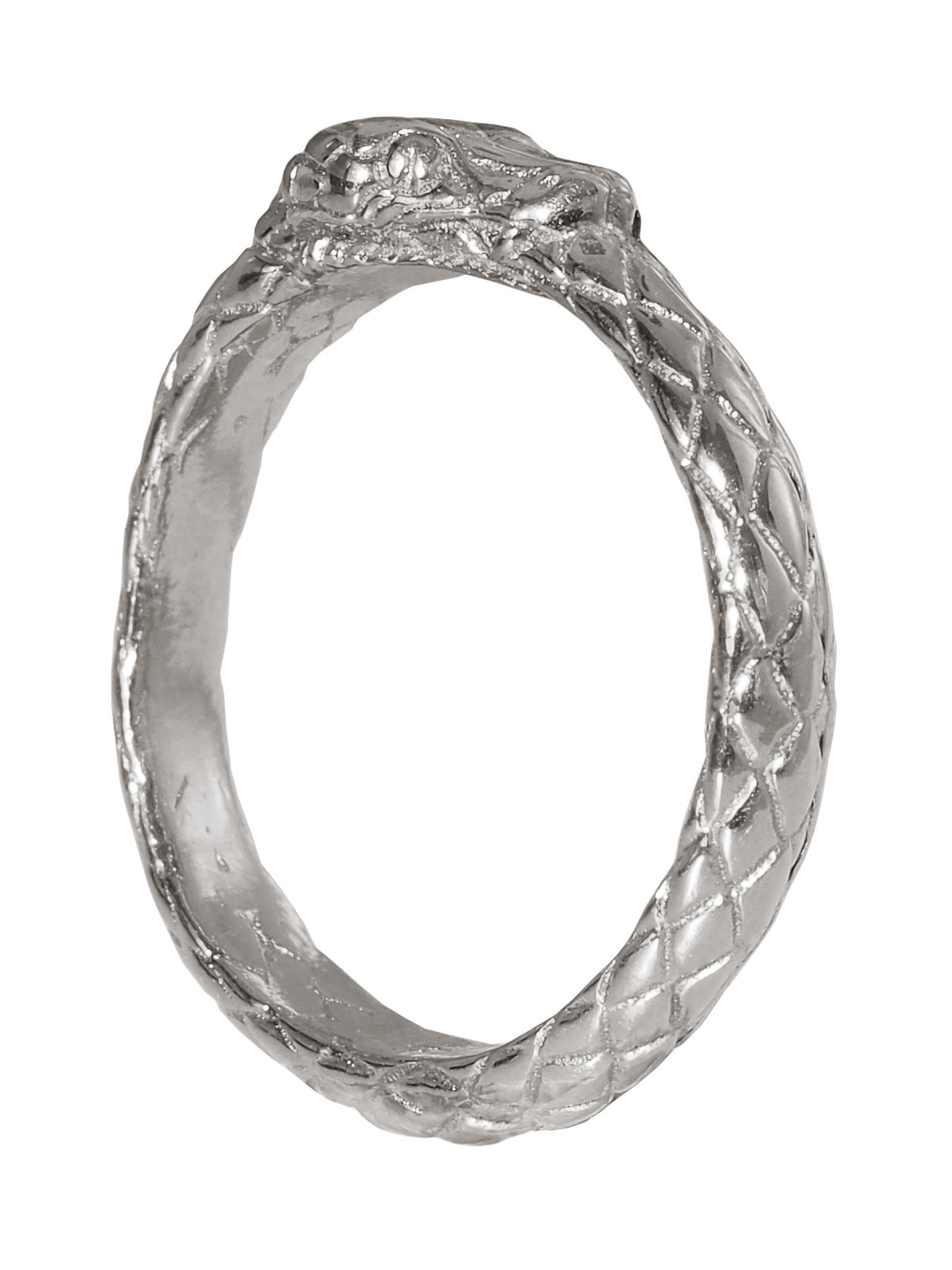 Ouroboros Ring. Silver Plated. Gender Neutral