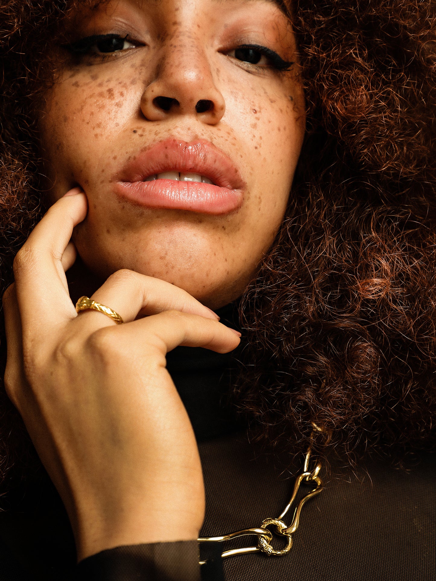 Ouroboros Ring. Gold Plated. gender neutral