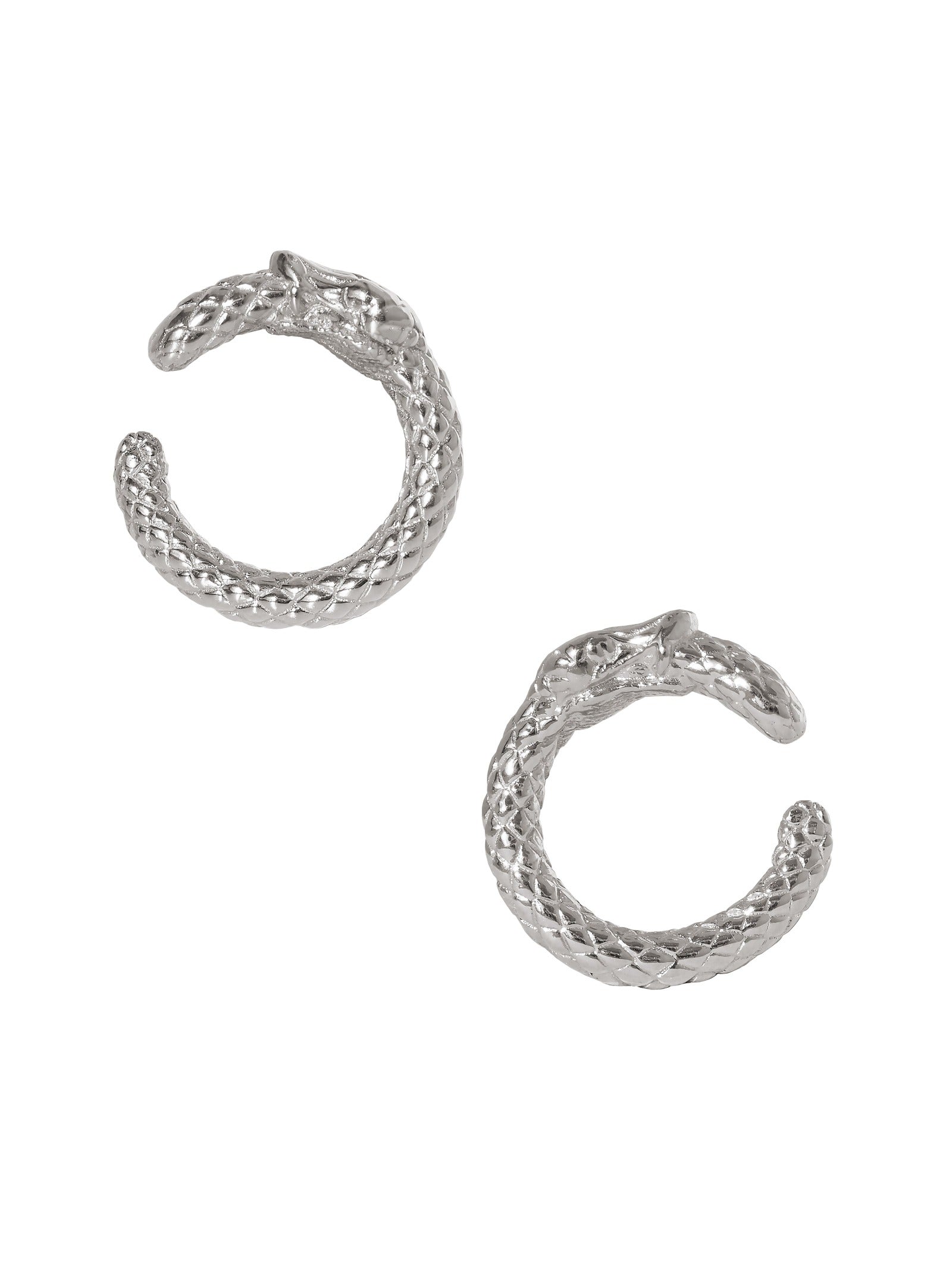 Ouroboros Hoop Earrings. 925 Sterling Silver